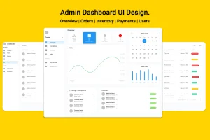 Picture of 3 SaaS Dashboard screens stacked on top of main screen